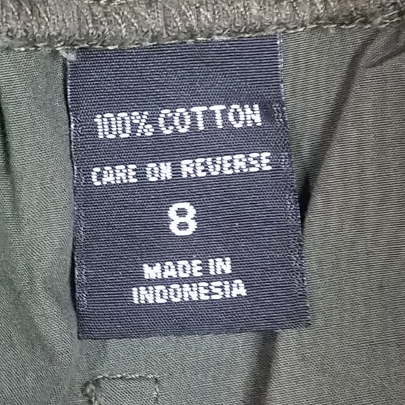 New York & Company Women's Pants Elastic Waist Button Green Size 8 - Picture 14 of 14